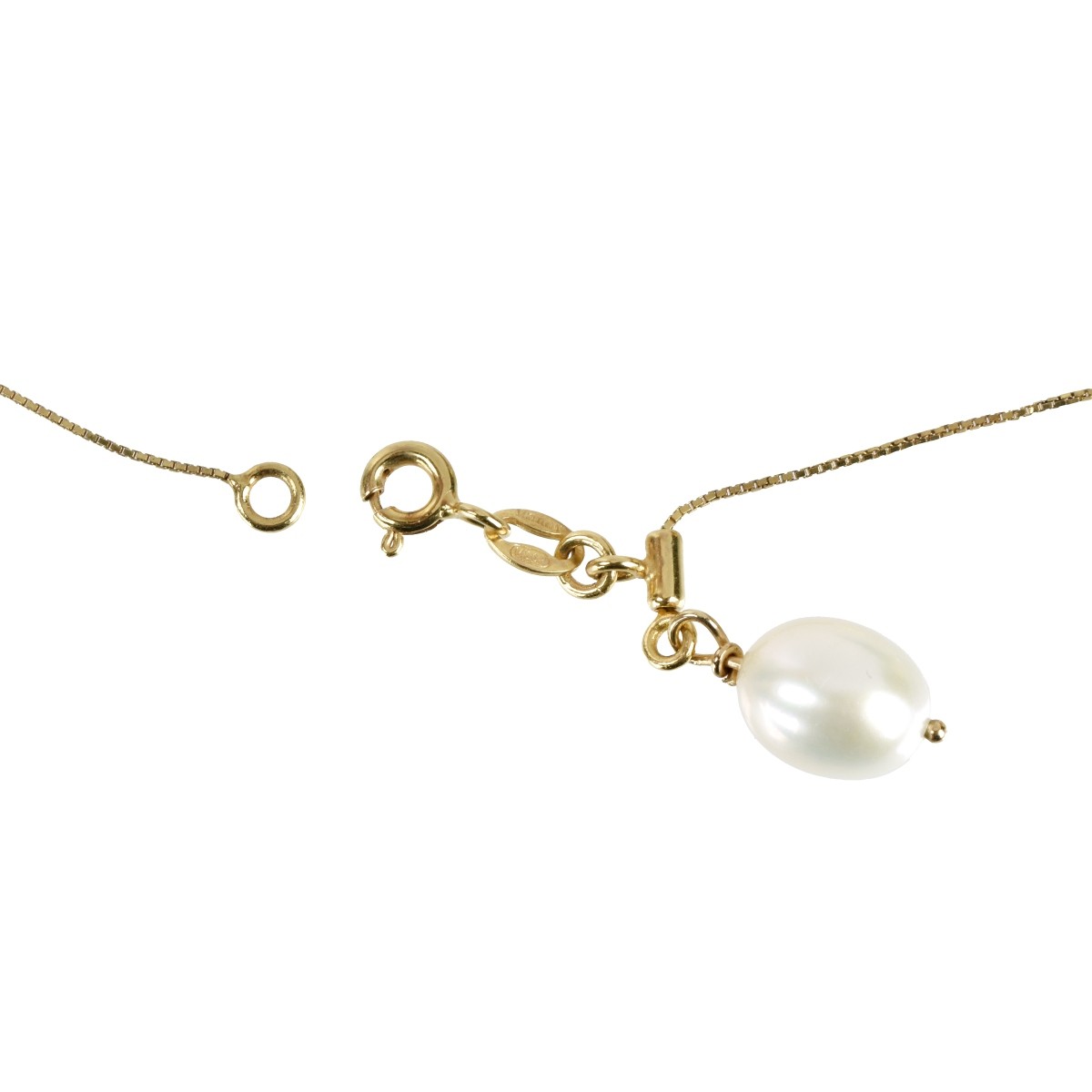 Pearl and 14K Necklace