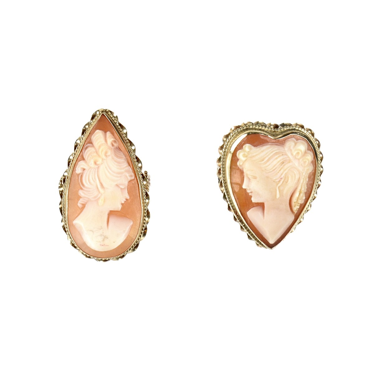 Cameo and 14K Rings