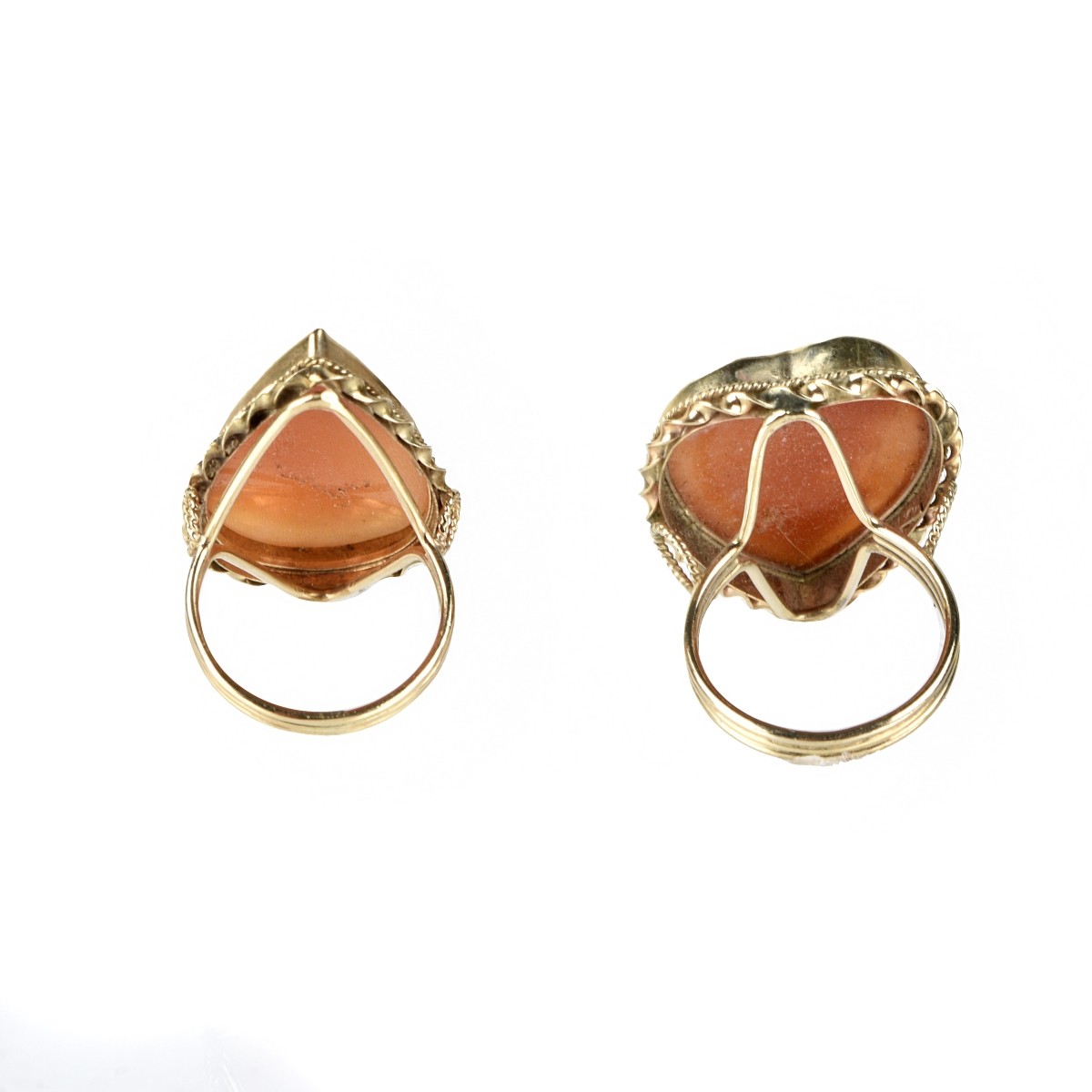 Cameo and 14K Rings