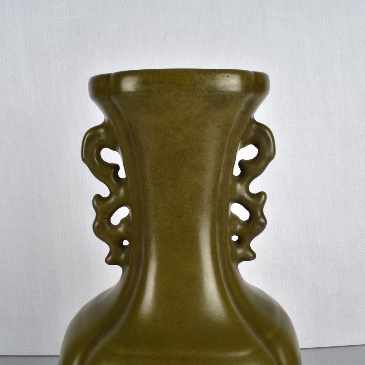 20th Century Chinese Tea Dust Porcelain Vase