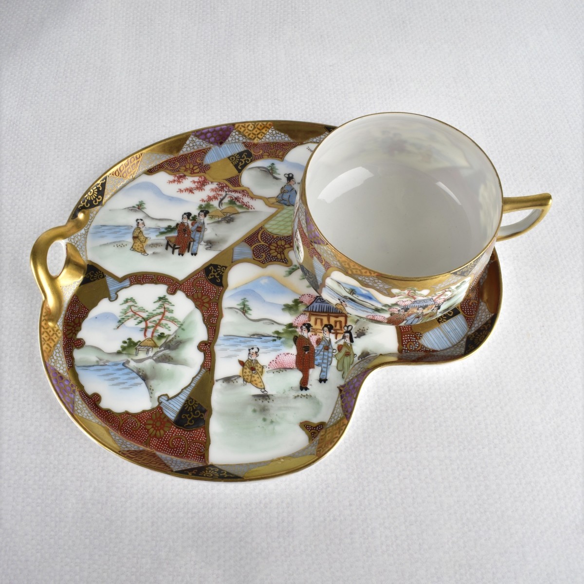 Modern Japanese Satsuma Tea Set