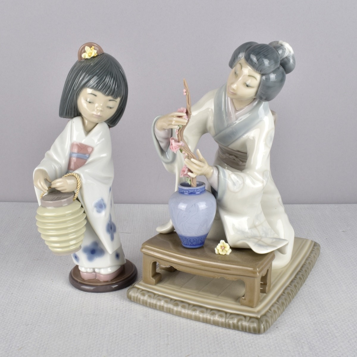 Lladro Glazed Porcelain Figurines