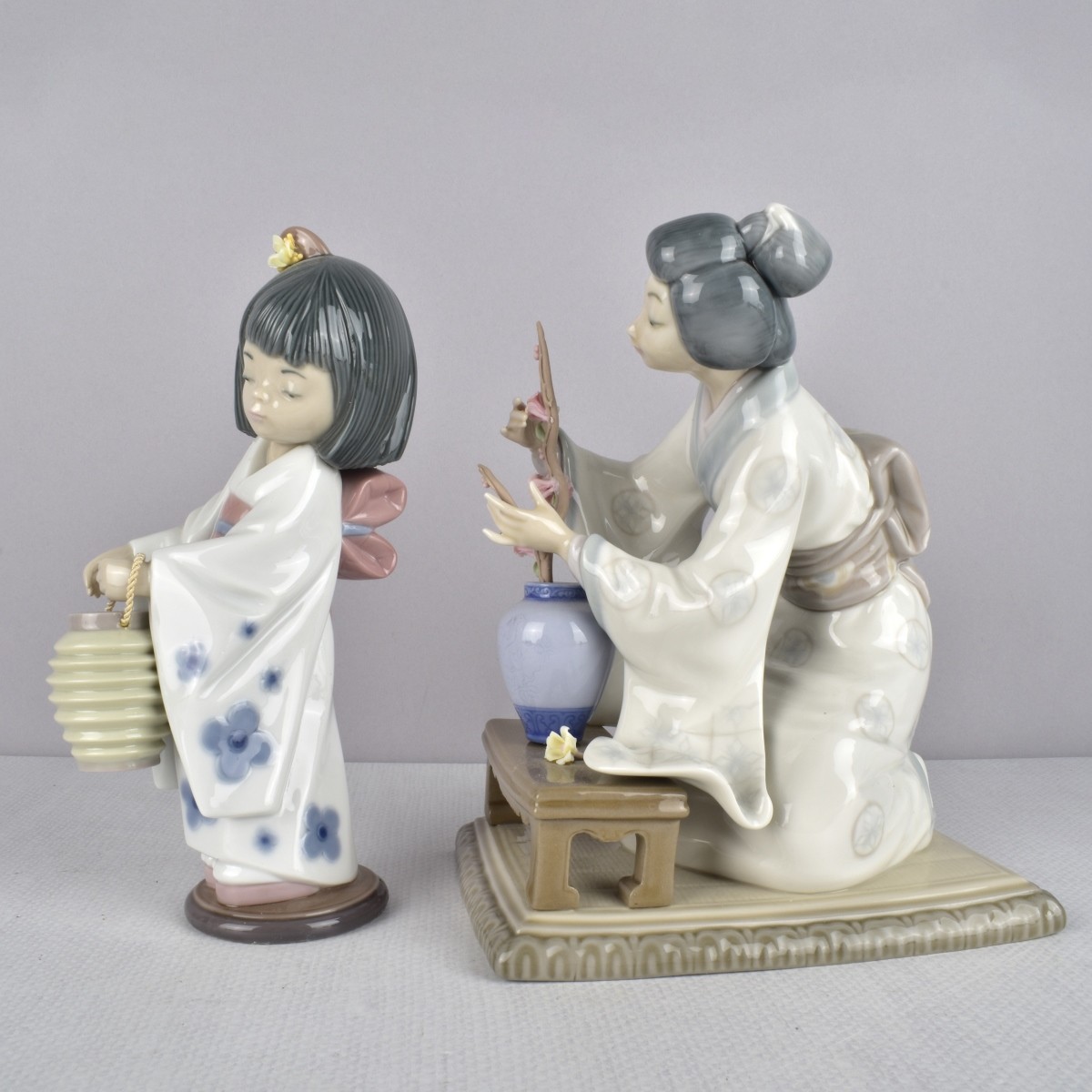 Lladro Glazed Porcelain Figurines