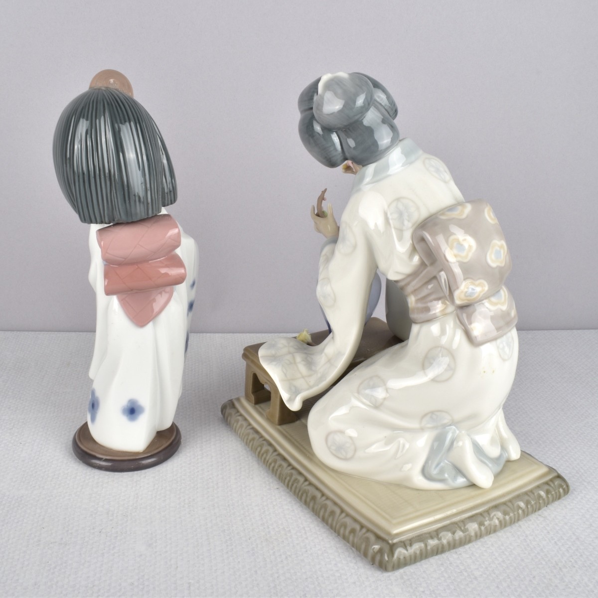 Lladro Glazed Porcelain Figurines