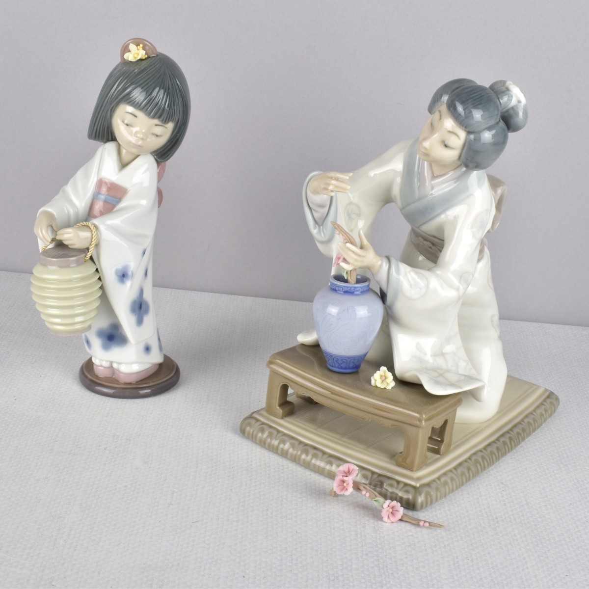 Lladro Glazed Porcelain Figurines