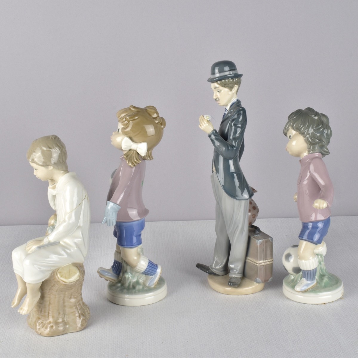 Lladro Glazed Porcelain Figurines