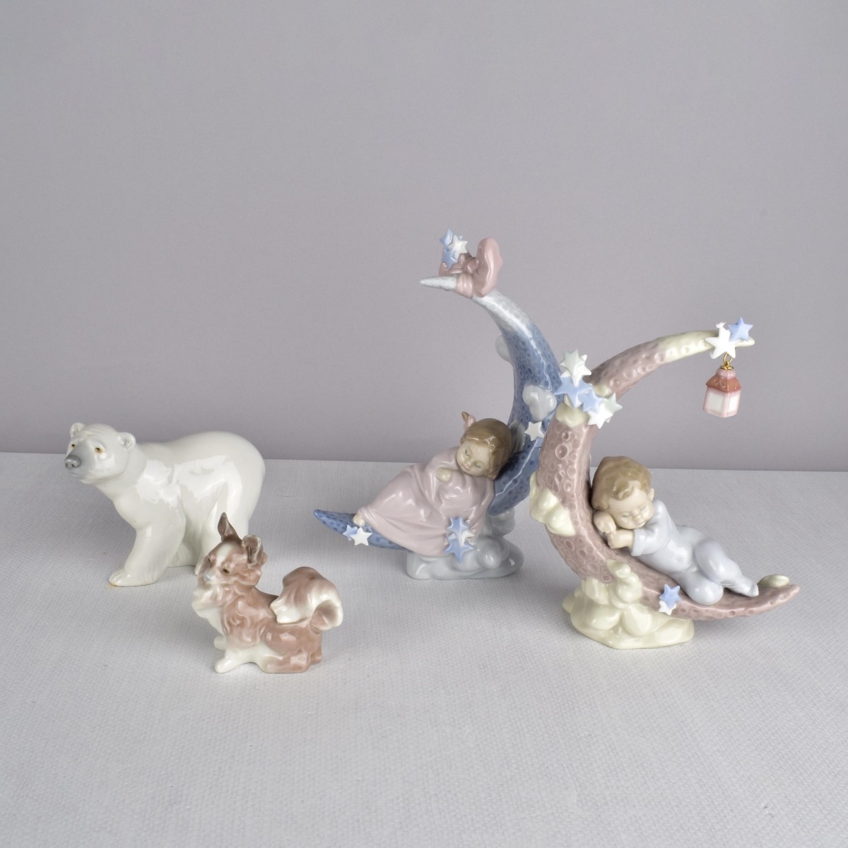 Lladro Glazed Porcelain Figurines