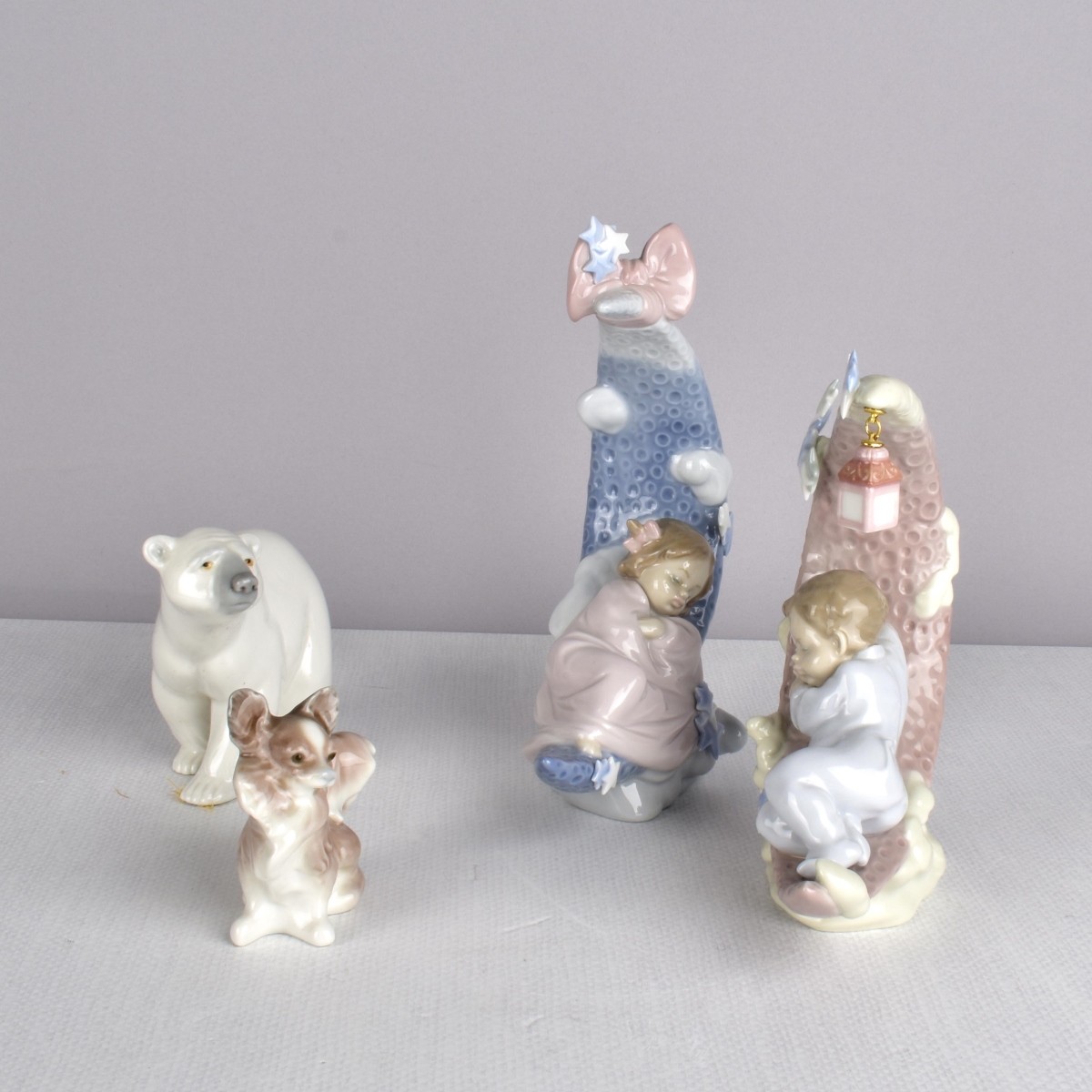 Lladro Glazed Porcelain Figurines