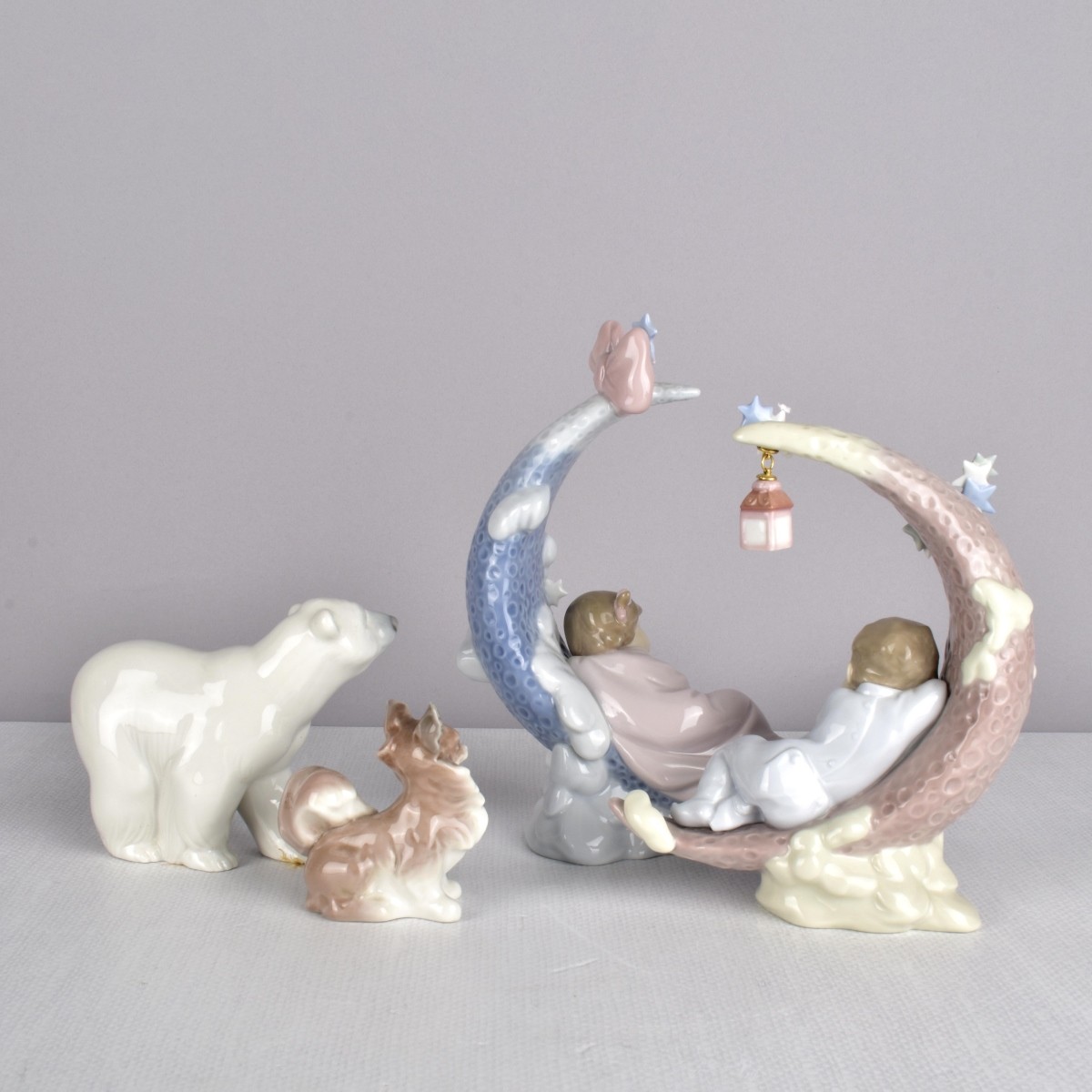 Lladro Glazed Porcelain Figurines