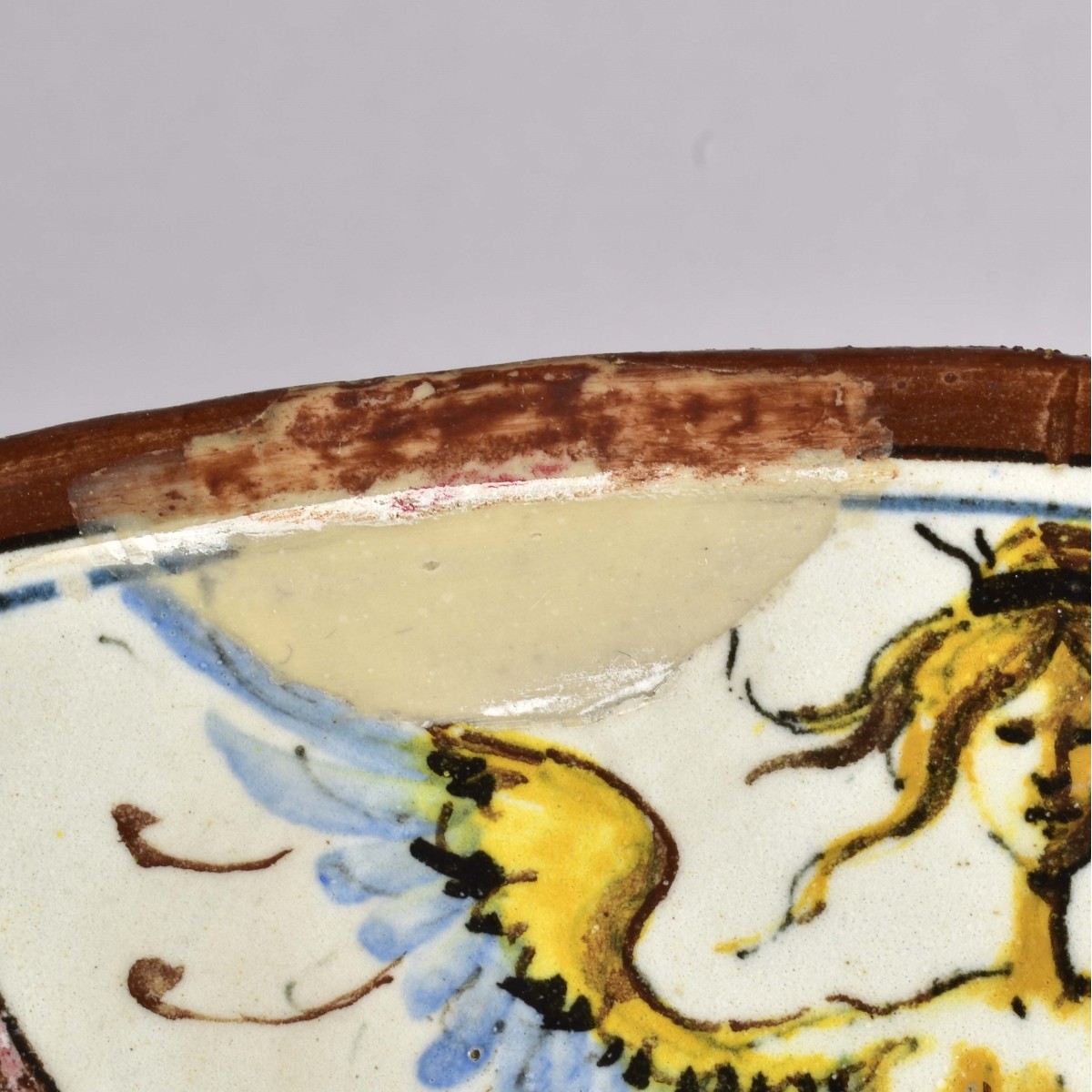 Italian Renaissance Style Round Majolica Bowl