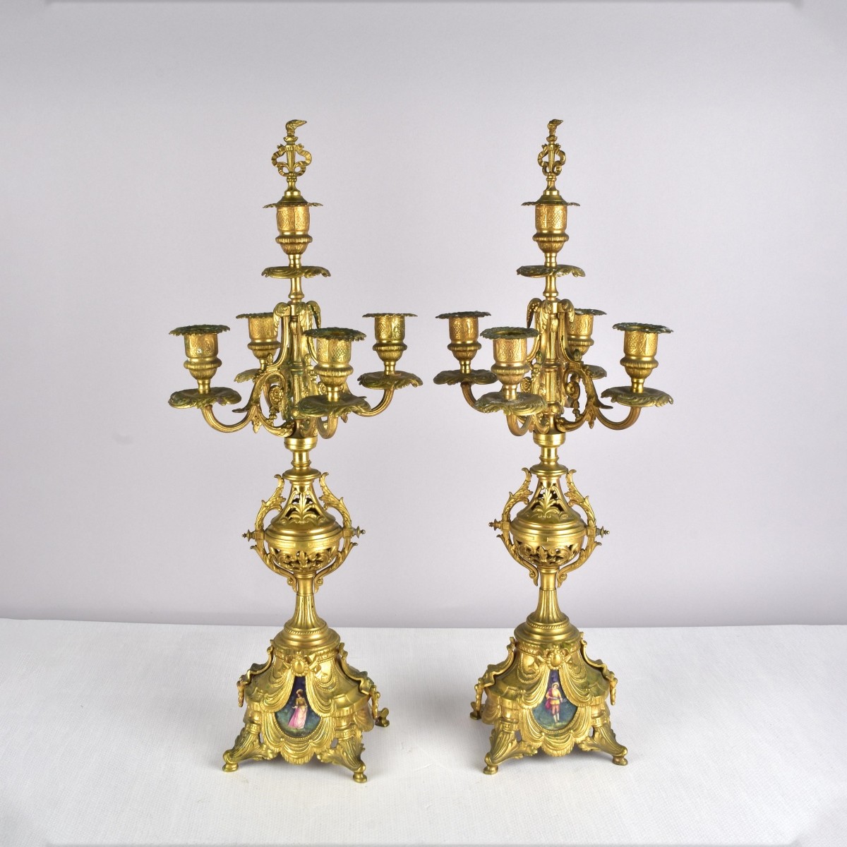 Pair of Antique German Candelabra