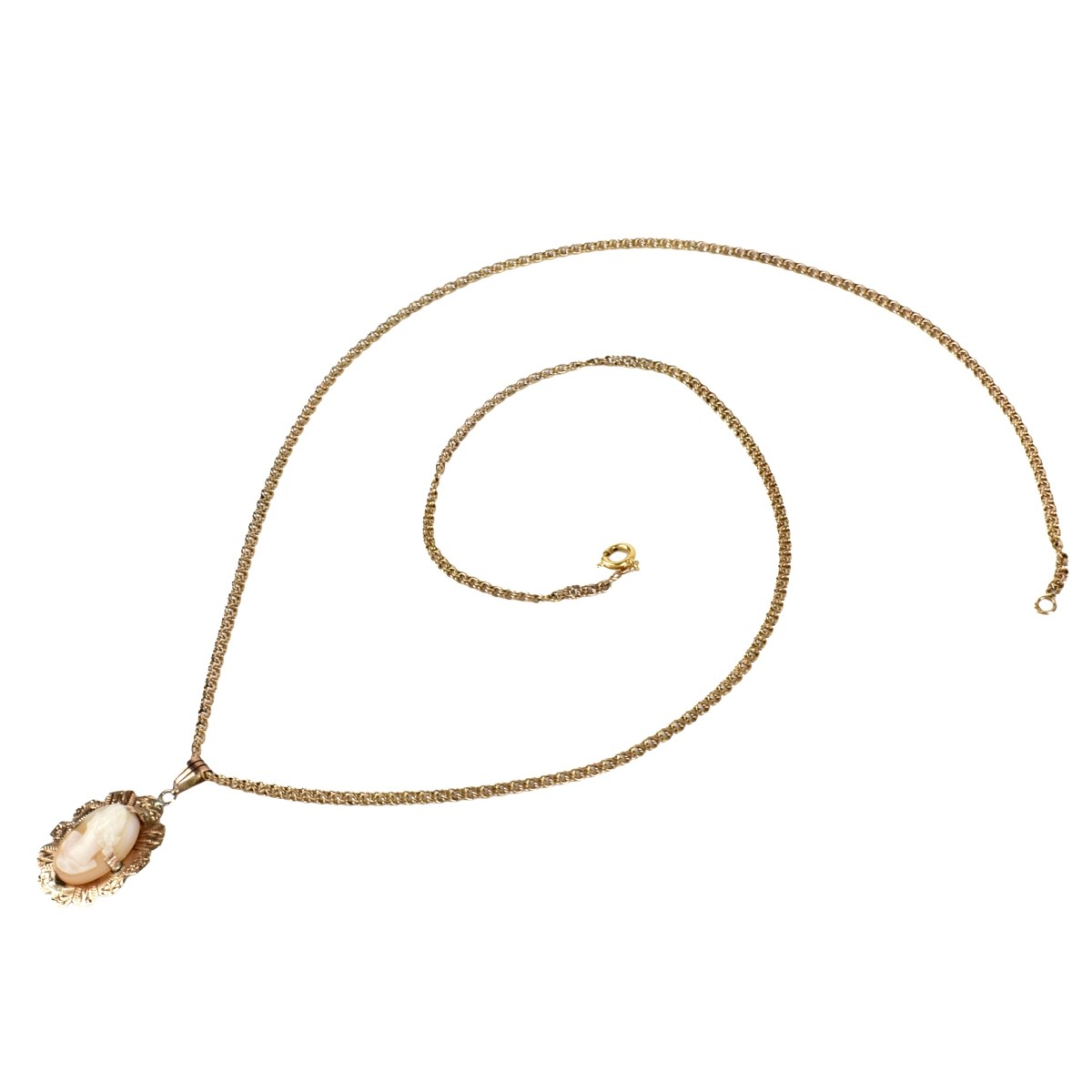 14K Cameo Necklace