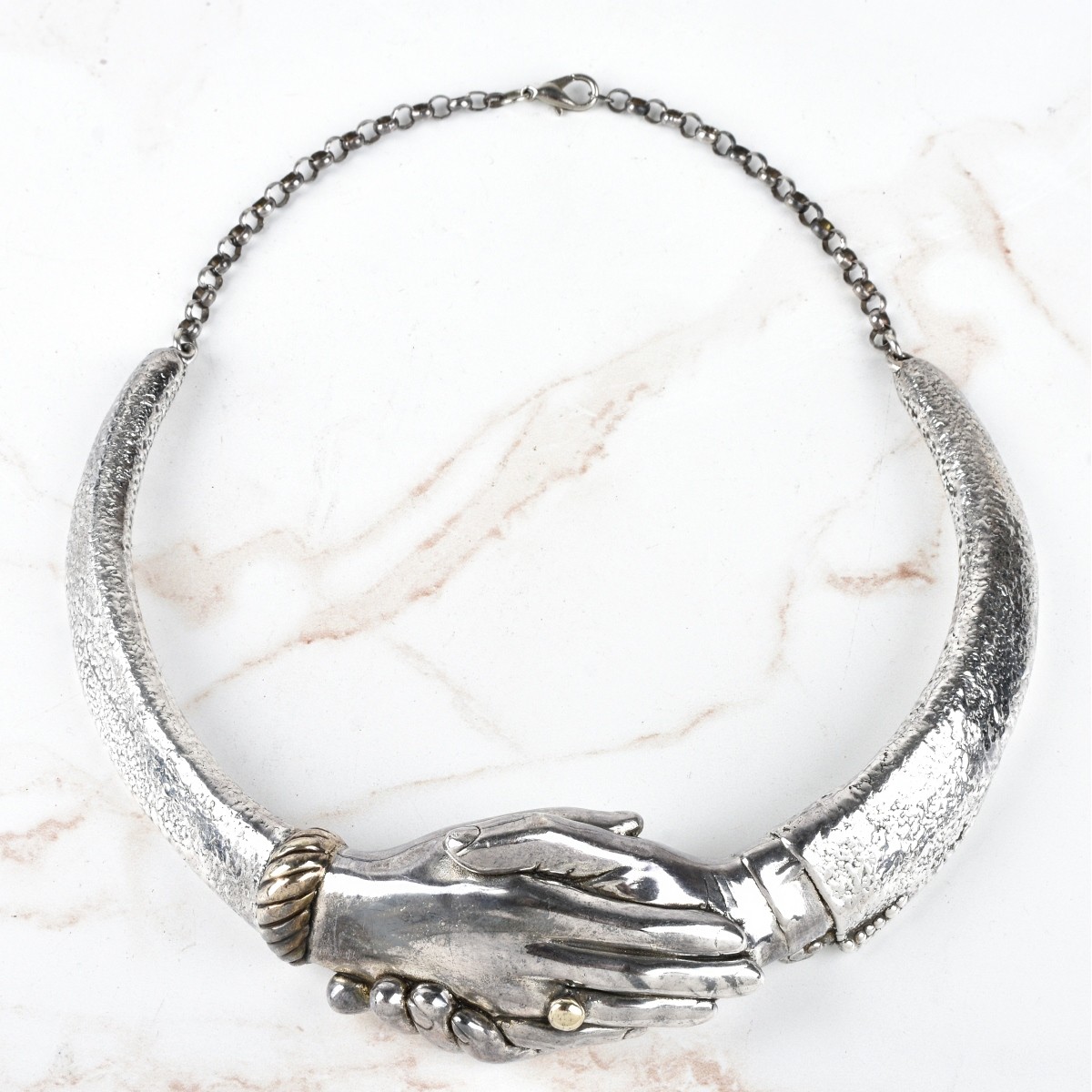 Yaacov Heller .925 Silver Choker Necklace