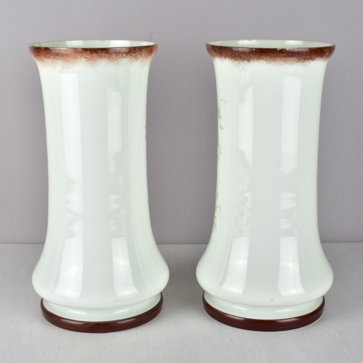 French Pair of Art Nouveau Vases