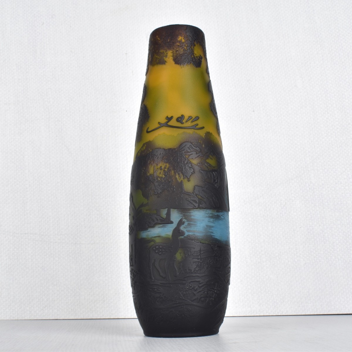 Galle-Style Cameo Glass Vase