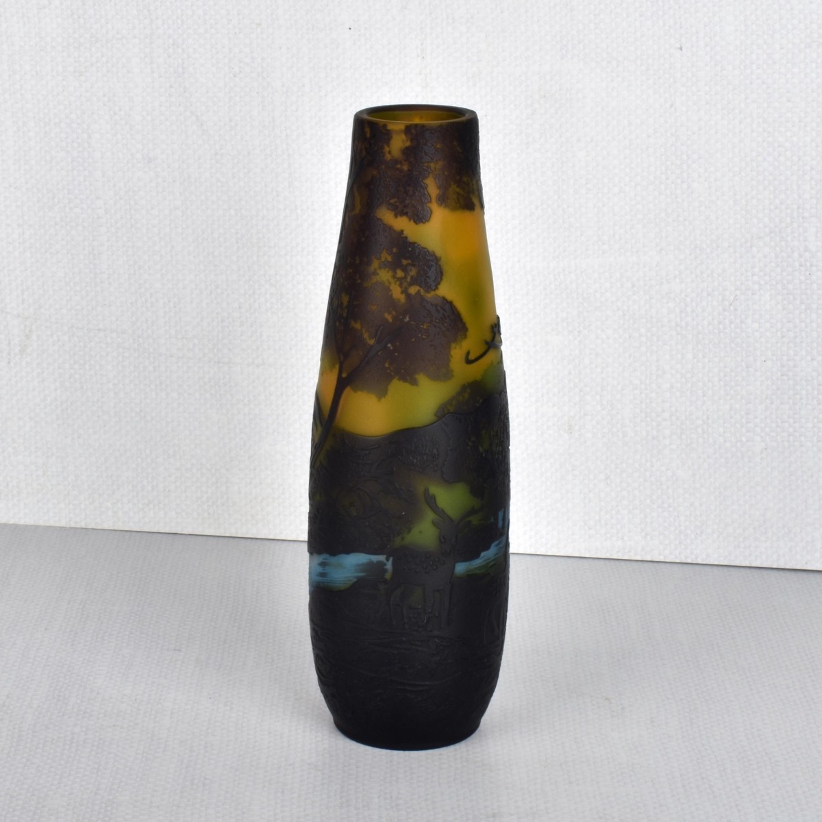 Galle-Style Cameo Glass Vase