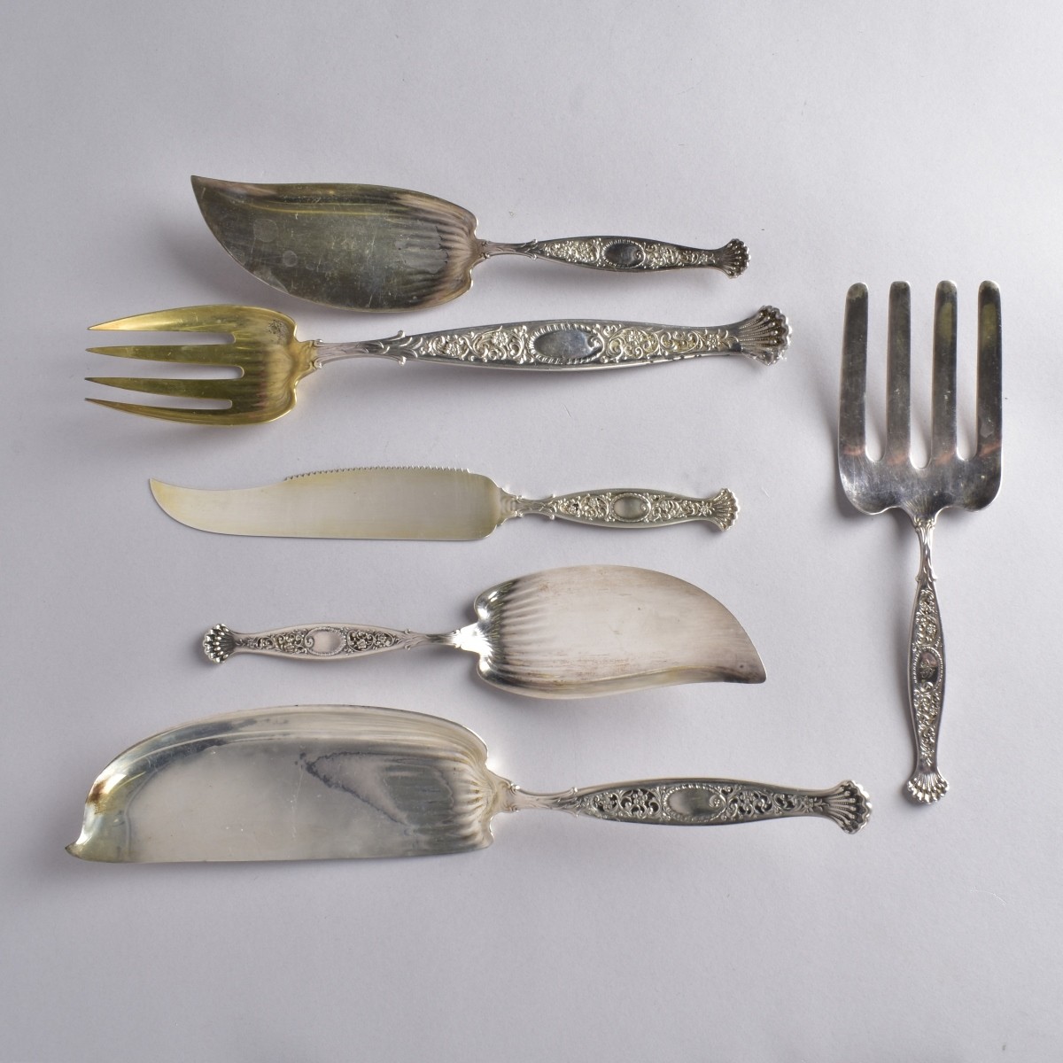 Art Nouveau Whiting "Hyperion" Sterling Flatware