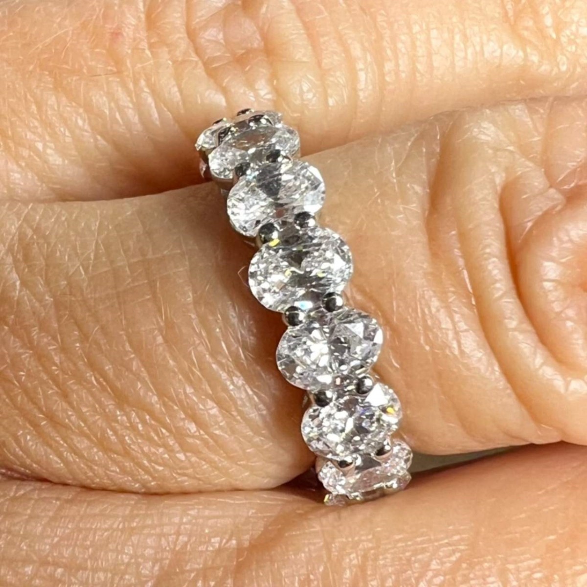 Diamond and Platinum Eternity Band