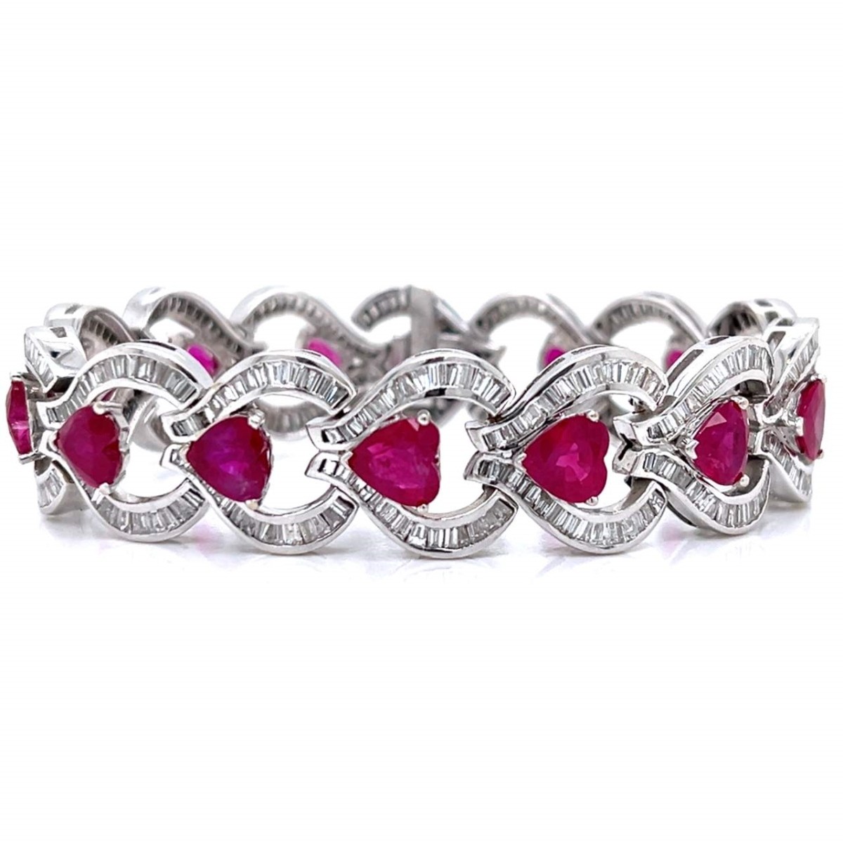 GIA Ruby, Diamond and 18K Bracelet