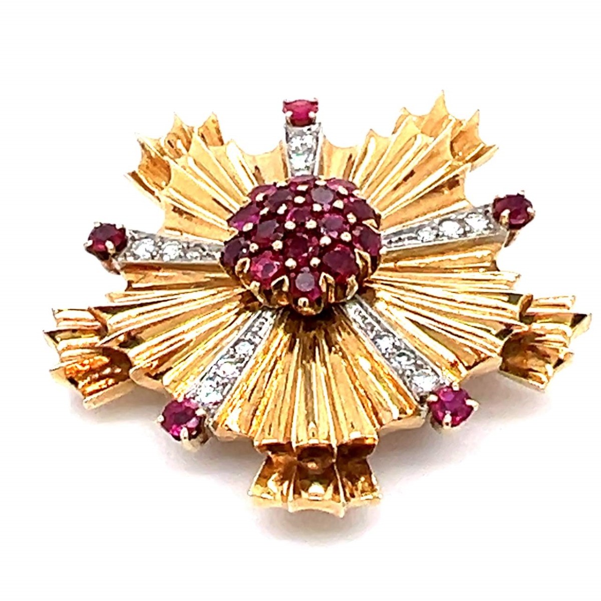 Tiffany & Co Gemstone and 14K Brooch