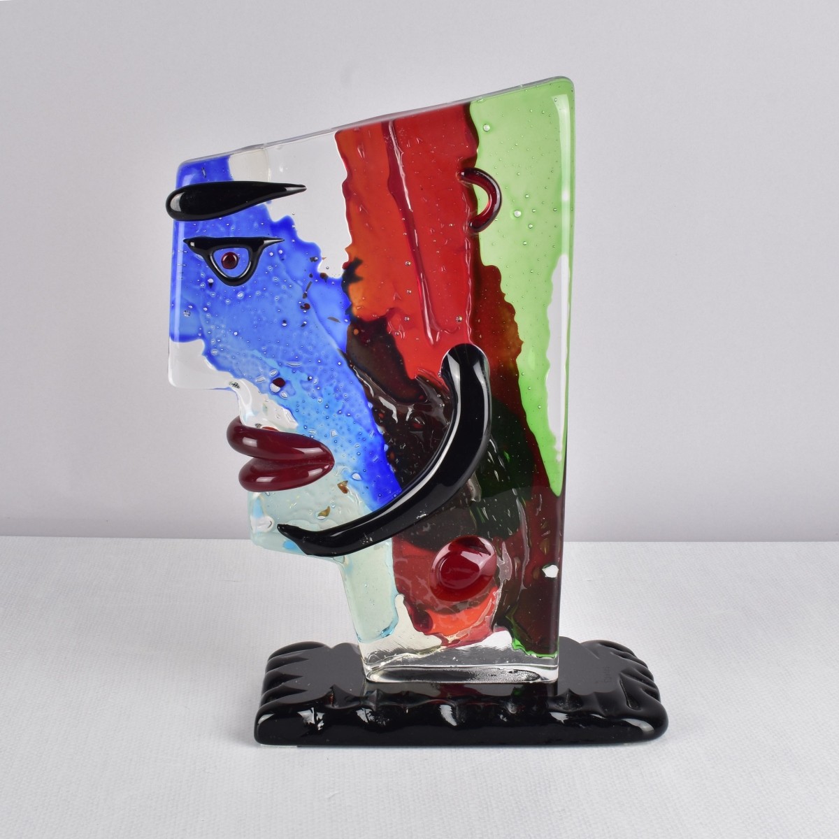 Big Head Sculpture by Franco Murano Glass Art