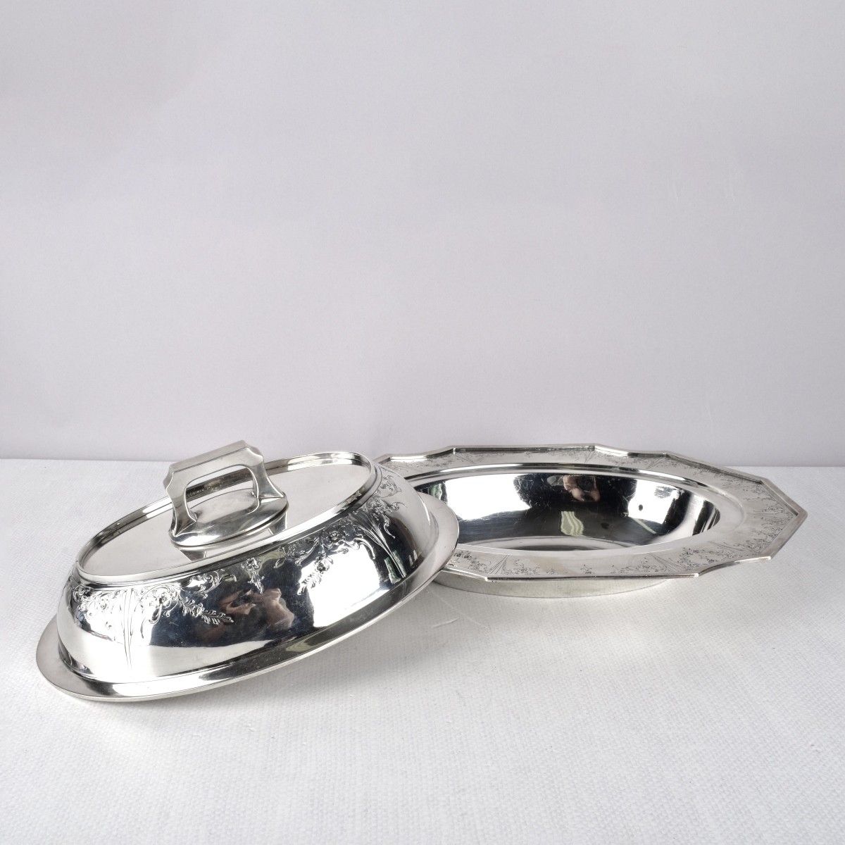 Jennings Sterling Silver Covered Serving Dish