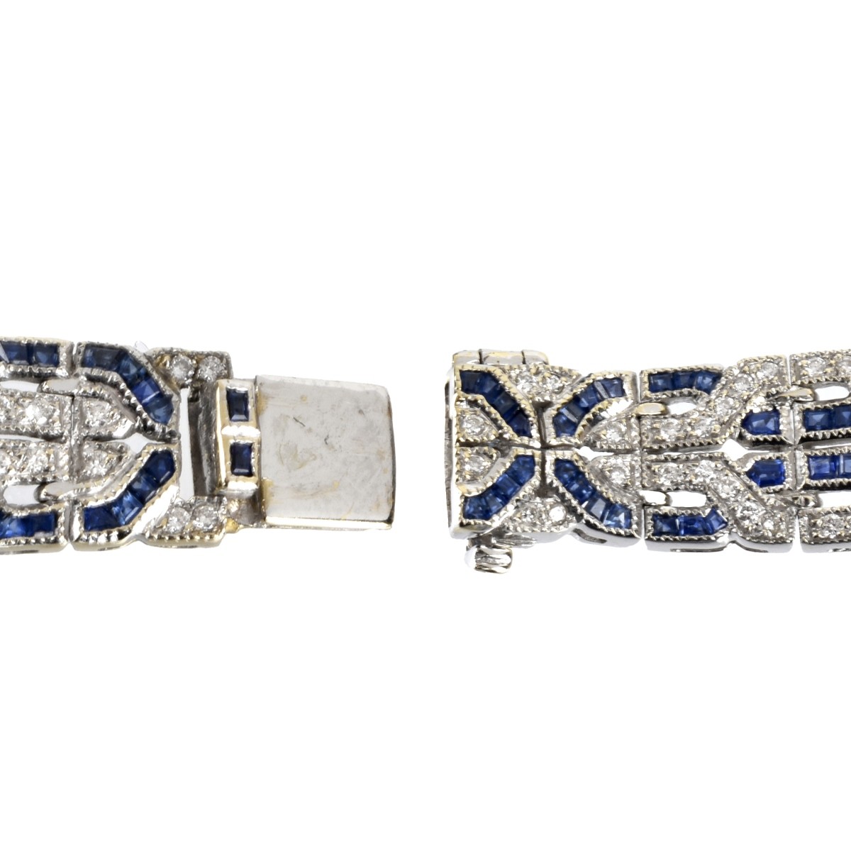 Diamond, Sapphire and 14K Bracelet