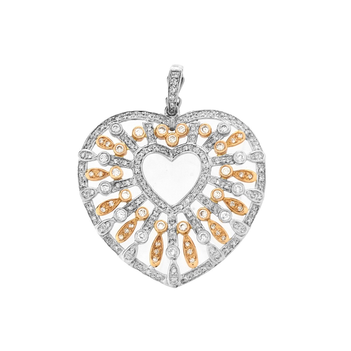 Diamond and 18K Pendant / Brooch