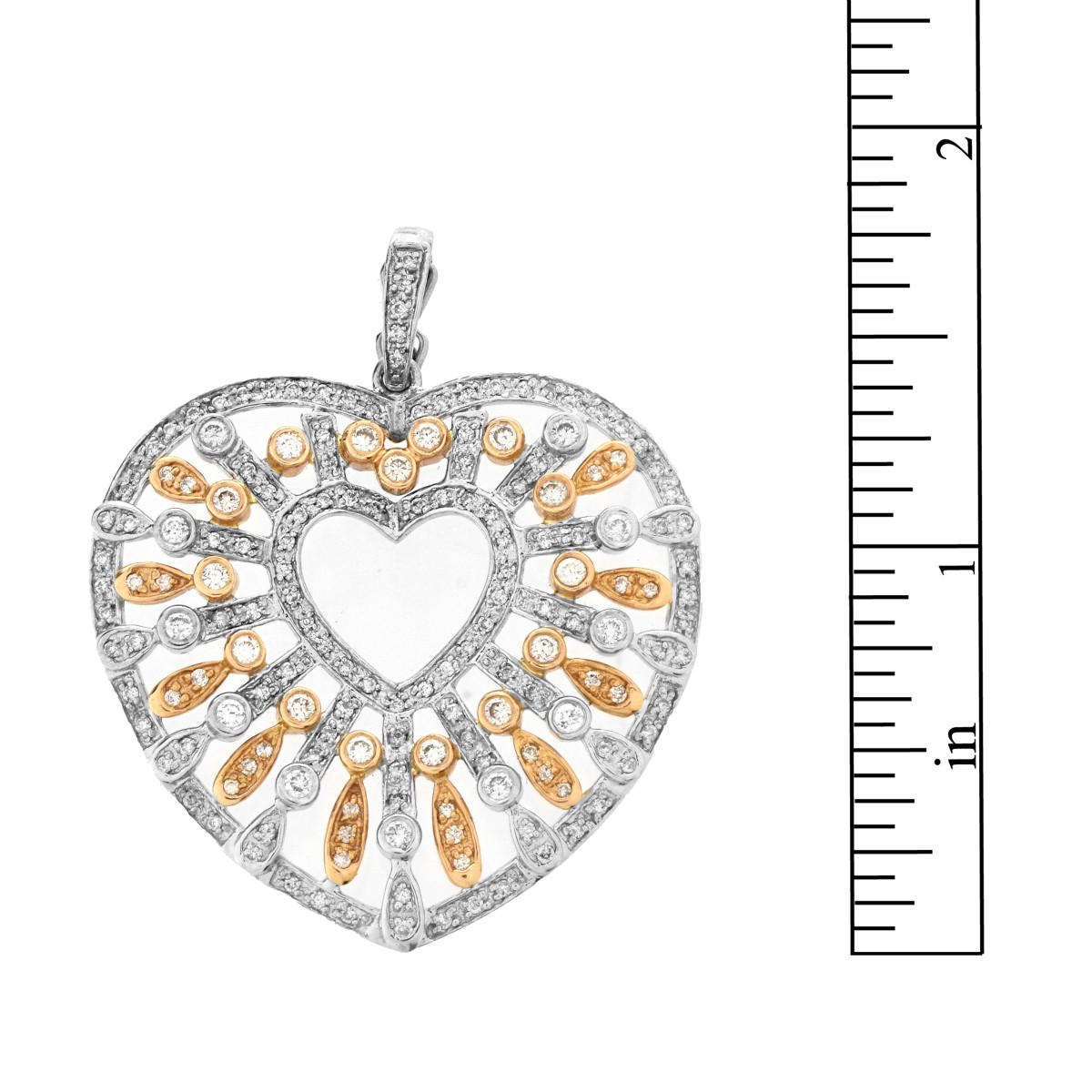 Diamond and 18K Pendant / Brooch