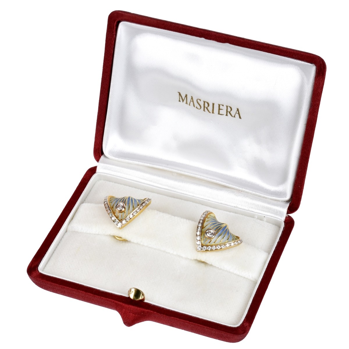 Masriera Diamond and 18K Earrings