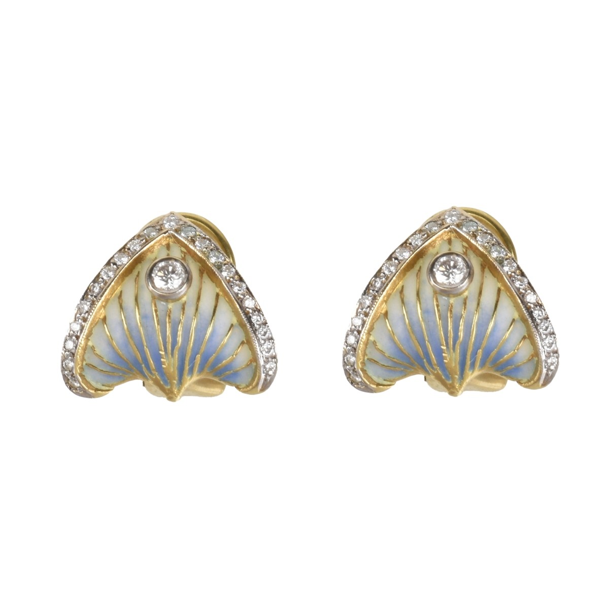 Masriera Diamond and 18K Earrings