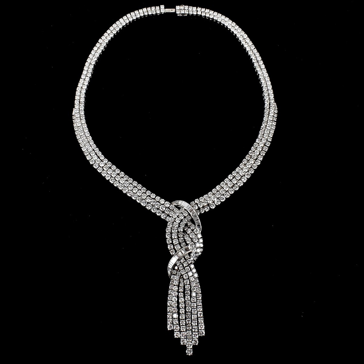 Diamond Necklace and Earrings