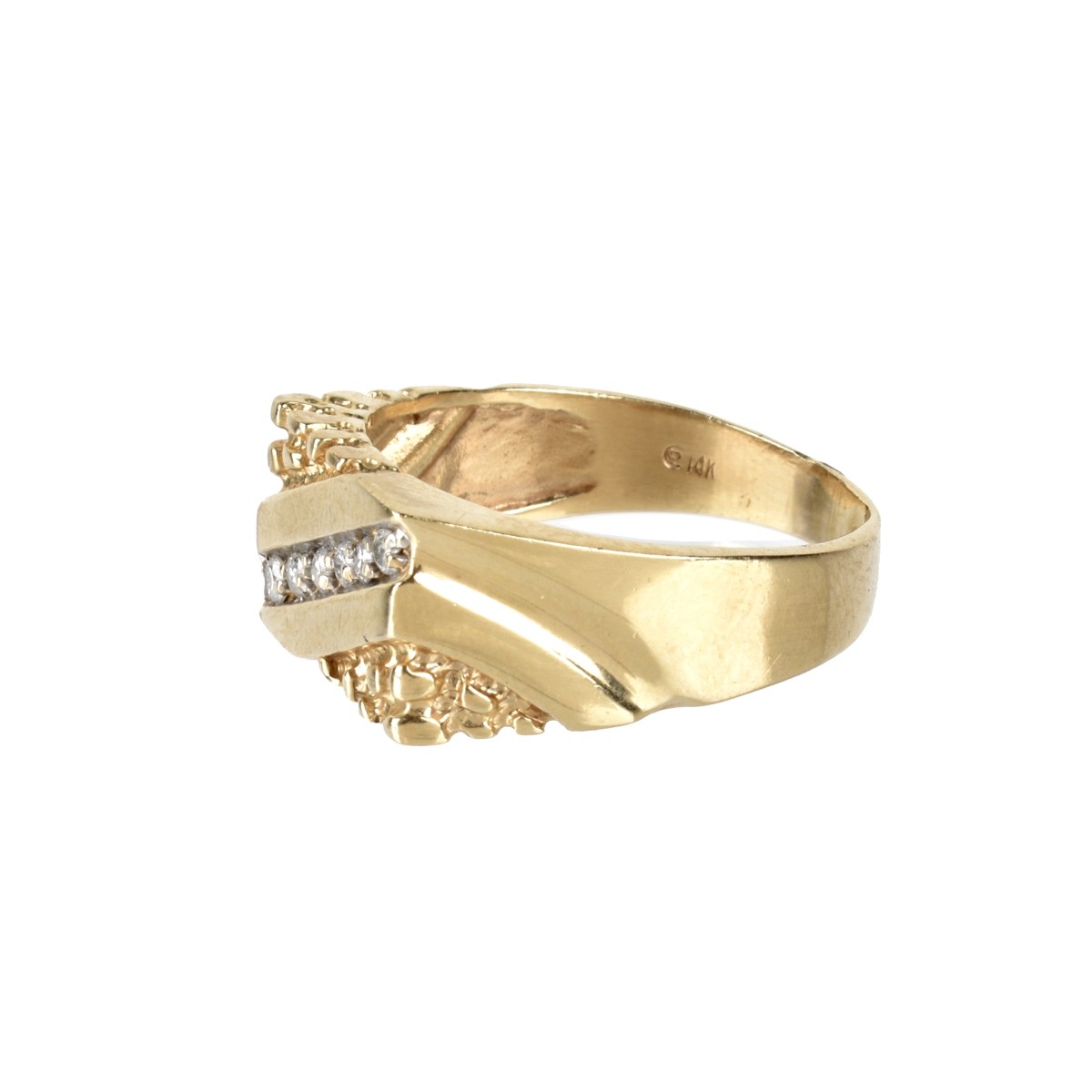 Diamond and 14K Ring