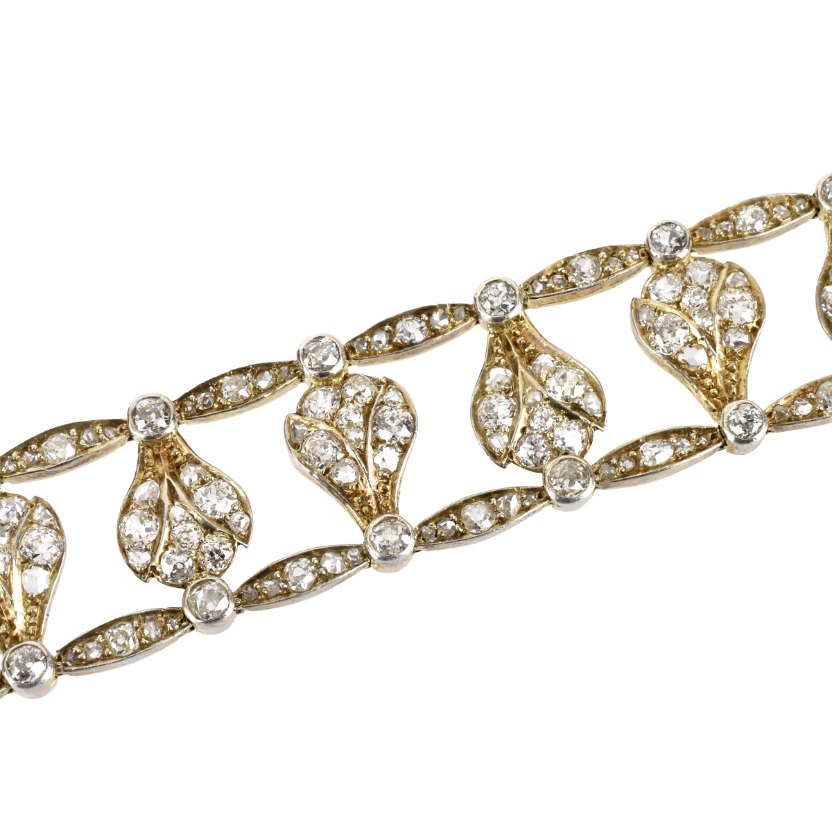 Antique Diamond and 14K Bracelet