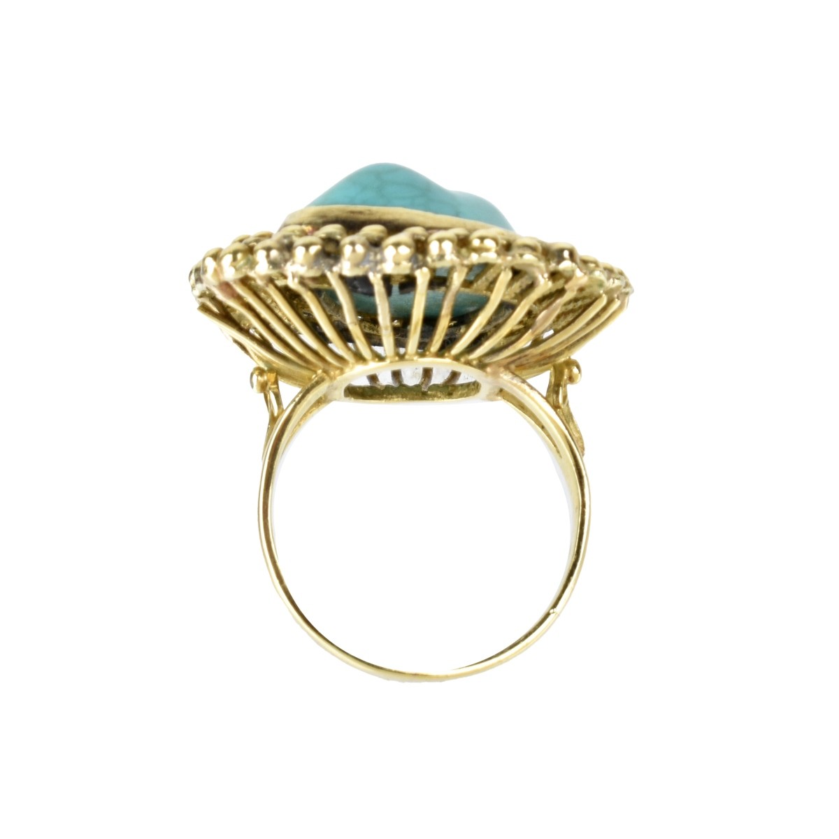 Turquoise and 14K Ring