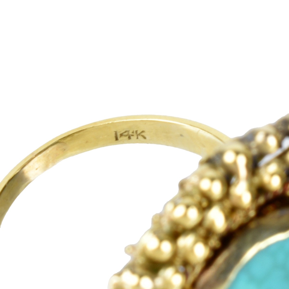 Turquoise and 14K Ring