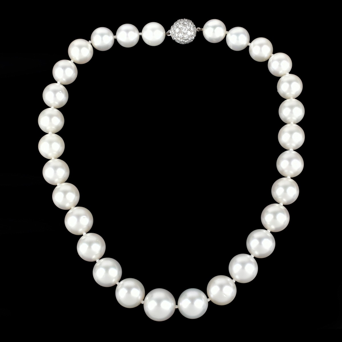 Pearl, Diamond and 14K Necklace