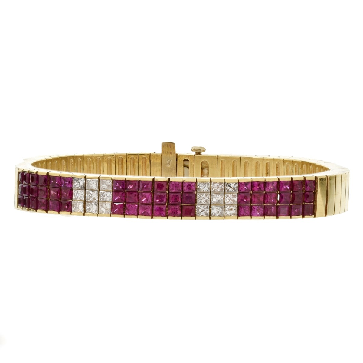 Ruby, Diamond and 18K Bracelet