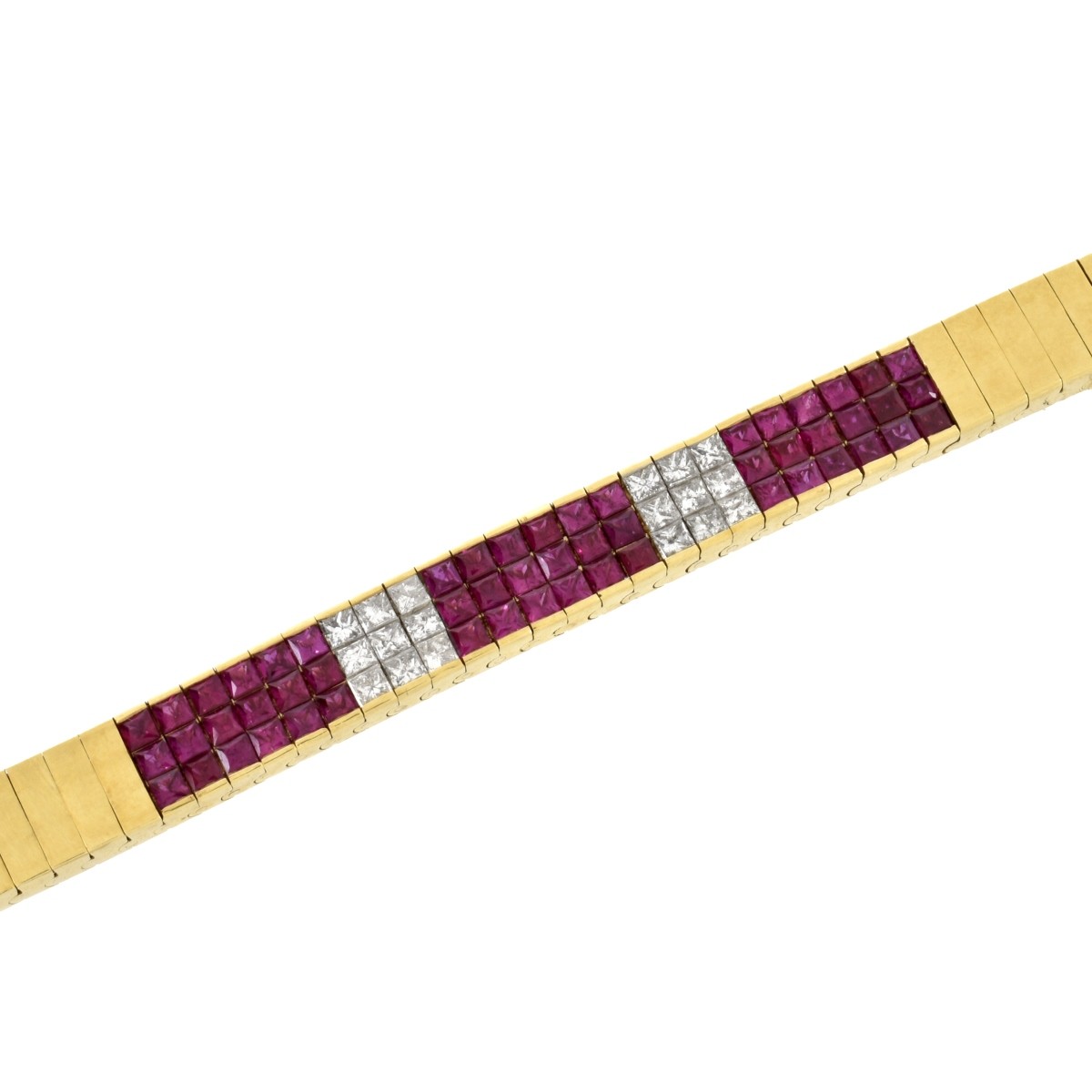 Ruby, Diamond and 18K Bracelet