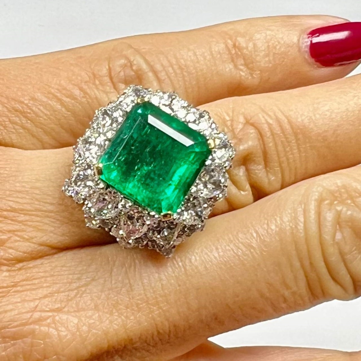 Bulgari Emerald and Diamond Ring