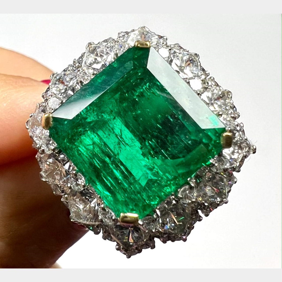 Bulgari Emerald and Diamond Ring