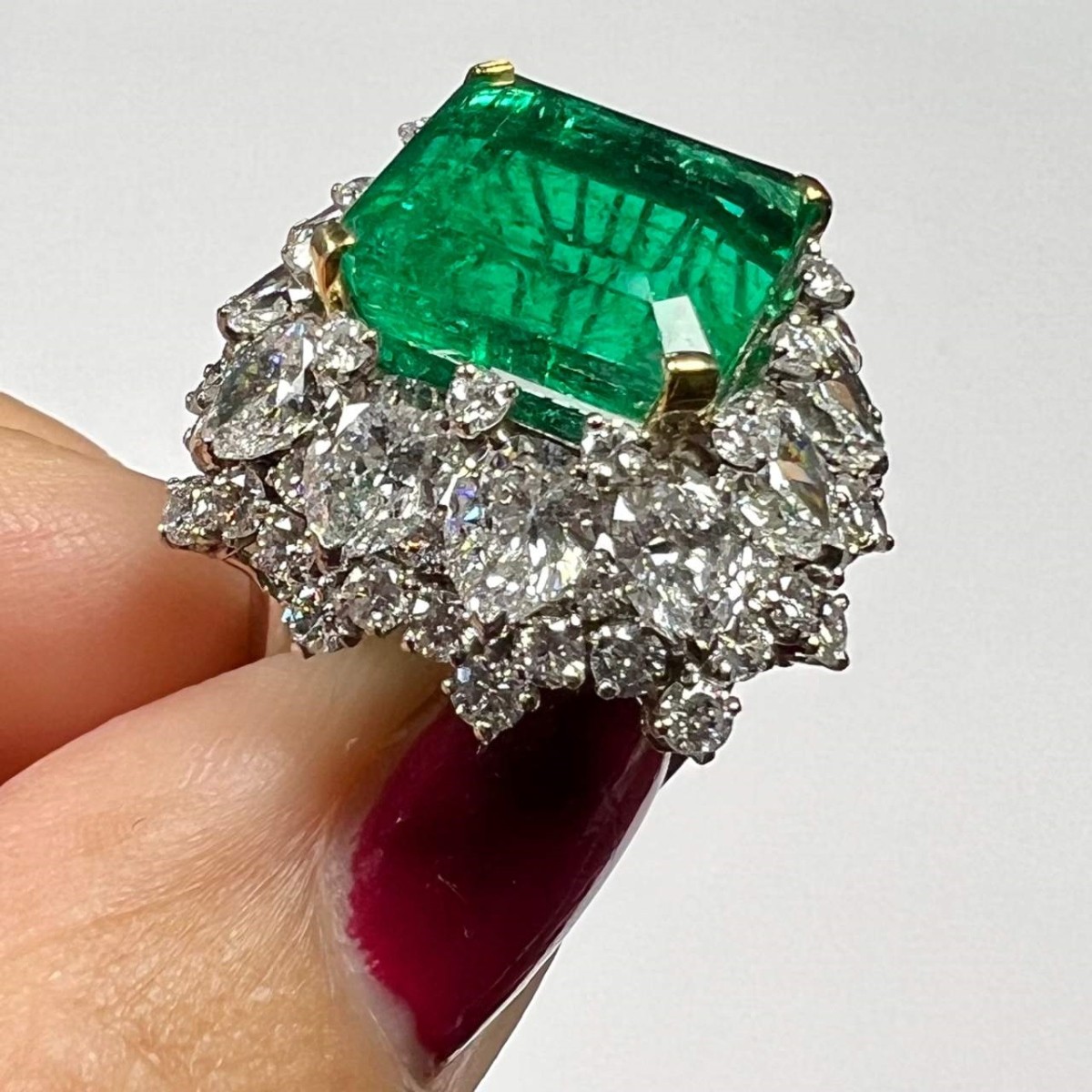 Bulgari Emerald and Diamond Ring