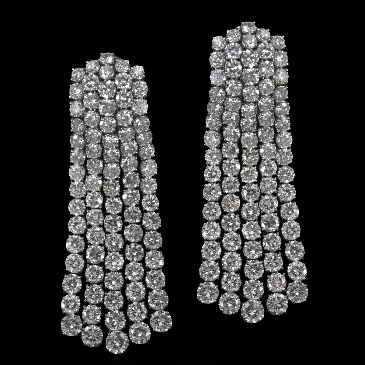 David Webb Diamond Earrings