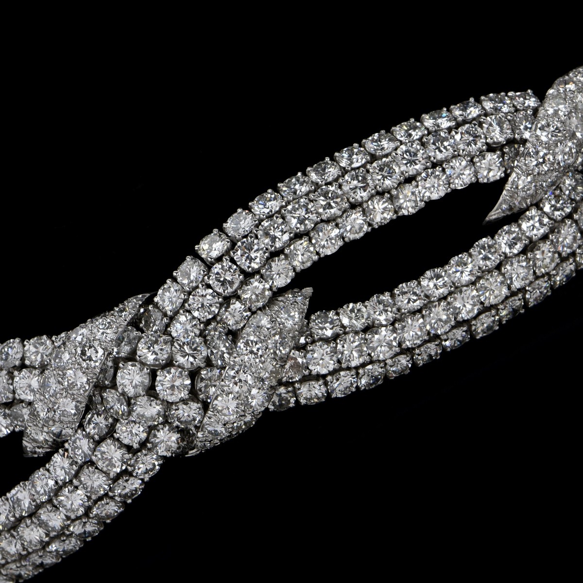 David Webb Diamond & Platinum Bracelet