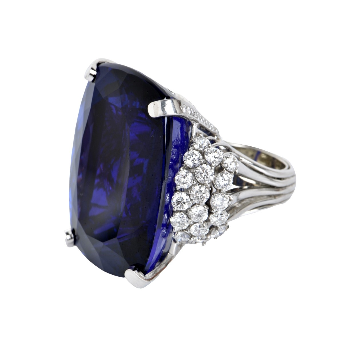 Oscar Heyman Tanzanite & Diamond Ring