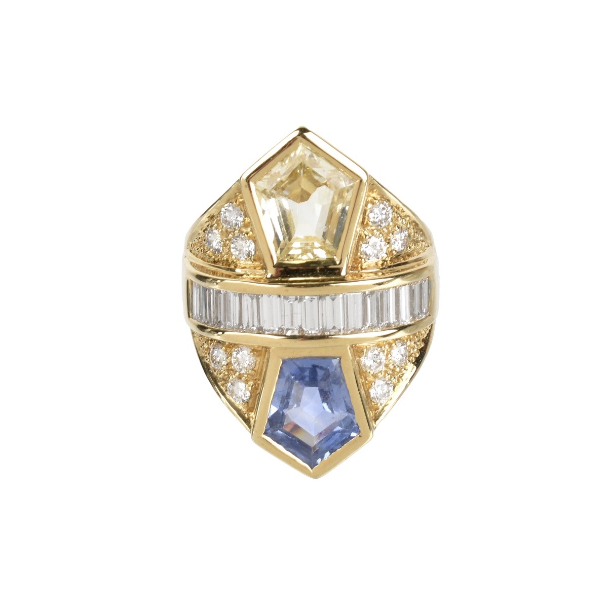 Meister Gemstone and 18K Ring