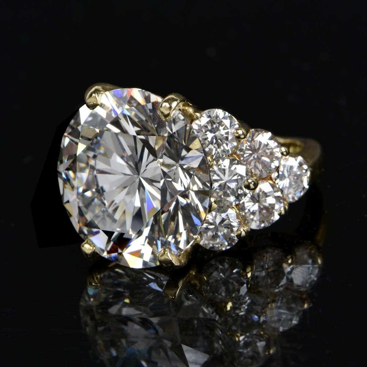 GIA 21.96ct Diamond and 18K Ring