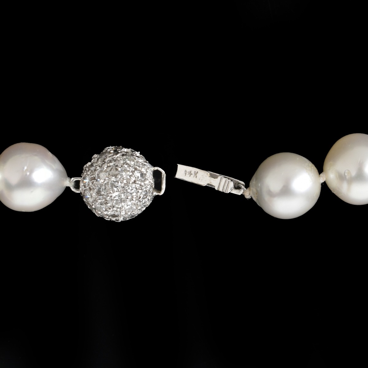 Pearl, Diamond and 14K Necklace