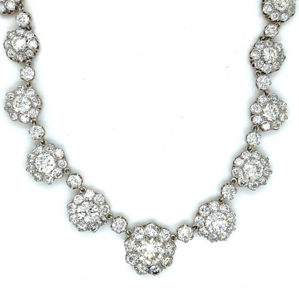 Diamond, Platinum and 18K Necklace