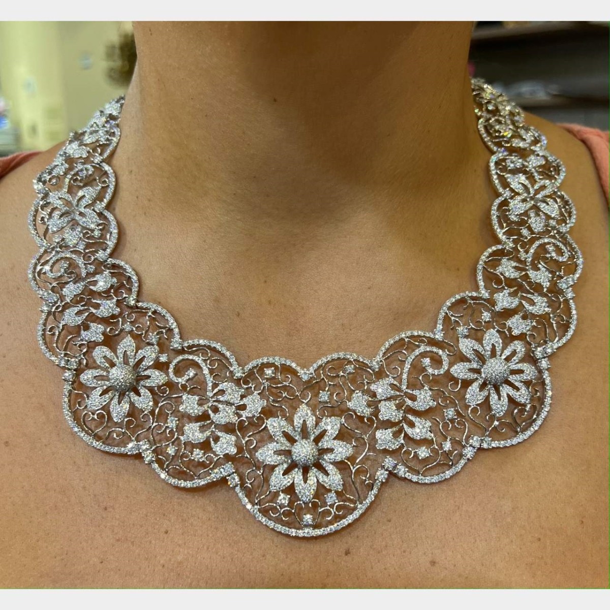 Diamond and 18K Necklace